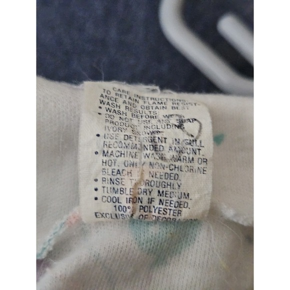 Vtg Carter's Baby Sleeper Small 11 lbs White Pastel Balloon (0-3 M) - Picture 6 of 8